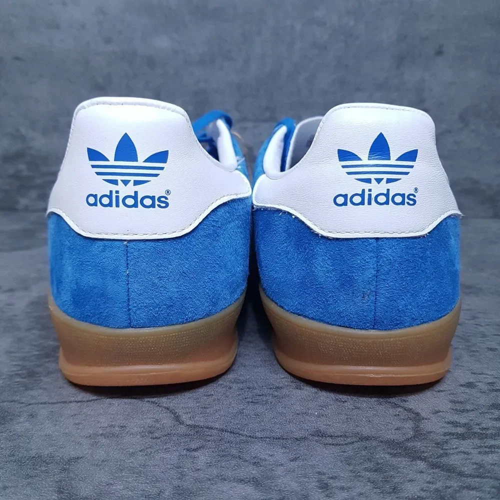 ADIDAS Gazelle Indoor Originals Casual Shoes Mens 12 Blue Bird Gum H06260‎ Nby